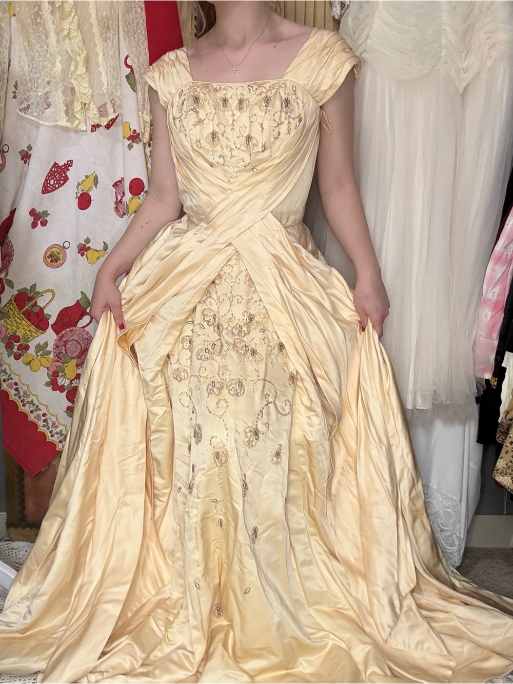 Vintage 1950’s Embellished Gown